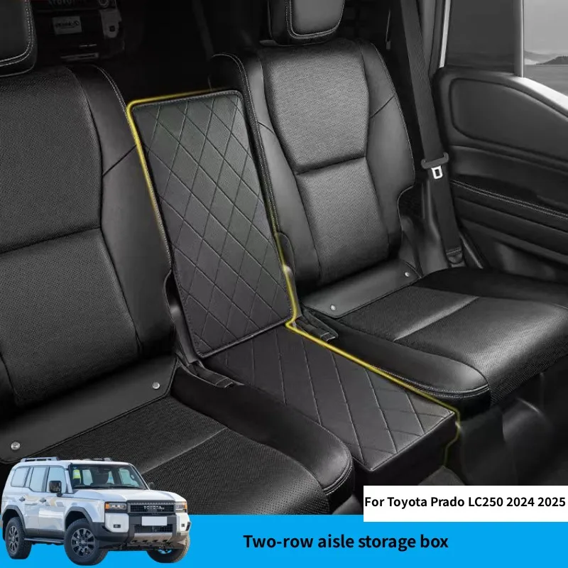 

Car Two-row Aisle Storage Box Modified Small Seat For Toyota Prado LC250 2024 2025 Car Accessories
