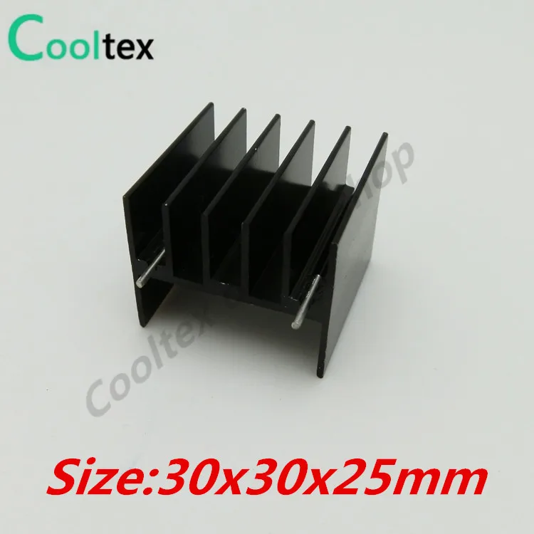 

10pcs/lot 30x30x25mm heatsink heat sink radiator for IC triode cooler cooling