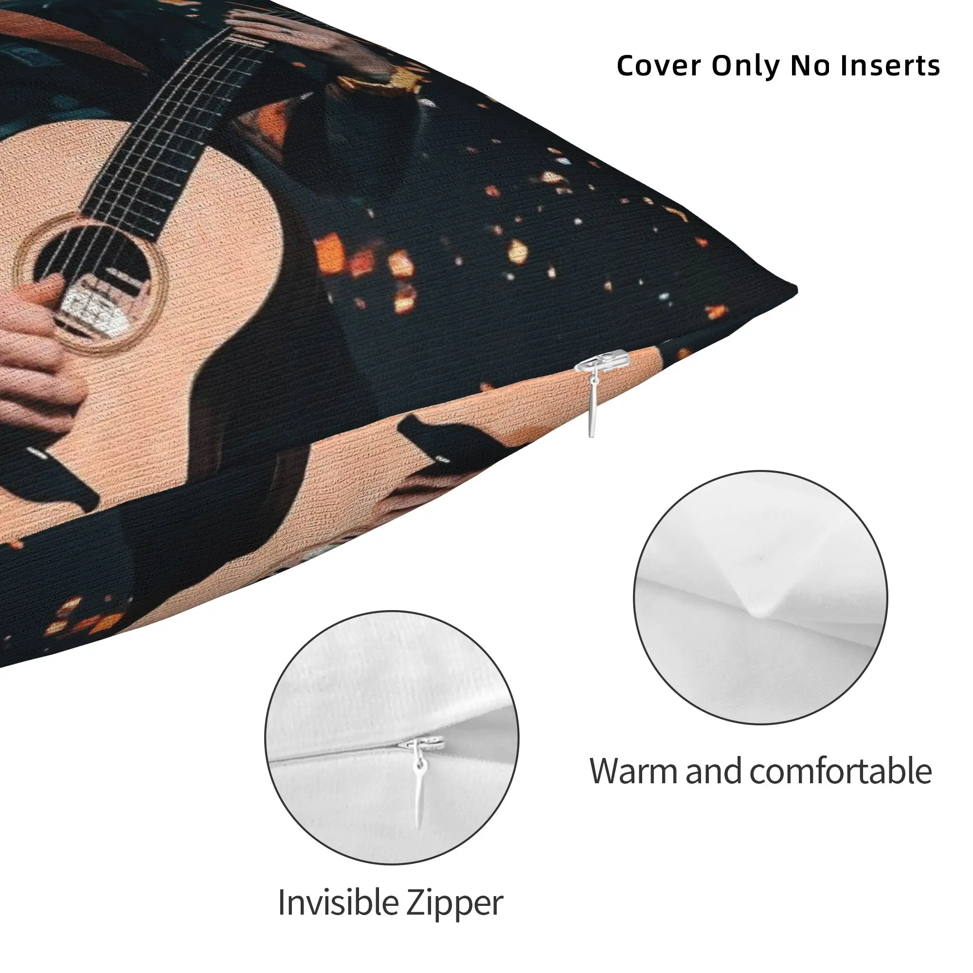 أغطية وسائد للديكور Ed Sheeran Loop Tour 2026 ملحقات غرفة النوم رمي كيس وسادة غطاء انغلق متعدد الحجم