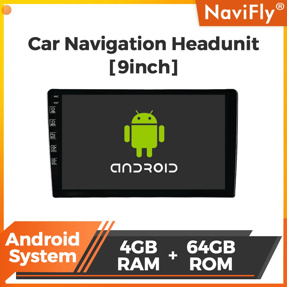 

NaviFly 9/10 inch Universal Car Radio Android For Honda Toyota Jeep Ford Kia Buick Navigation GPS Multimedia Video Player