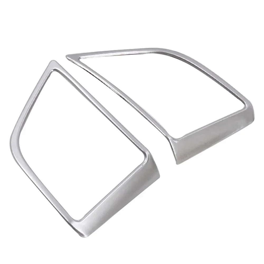 2x غطاء عجلة القيادة لشركة هيونداي ل توكسون 2015-20 ألياف الكربون الفضة عجلة القيادة غطاء أزرار المضادة للخدش ملصق