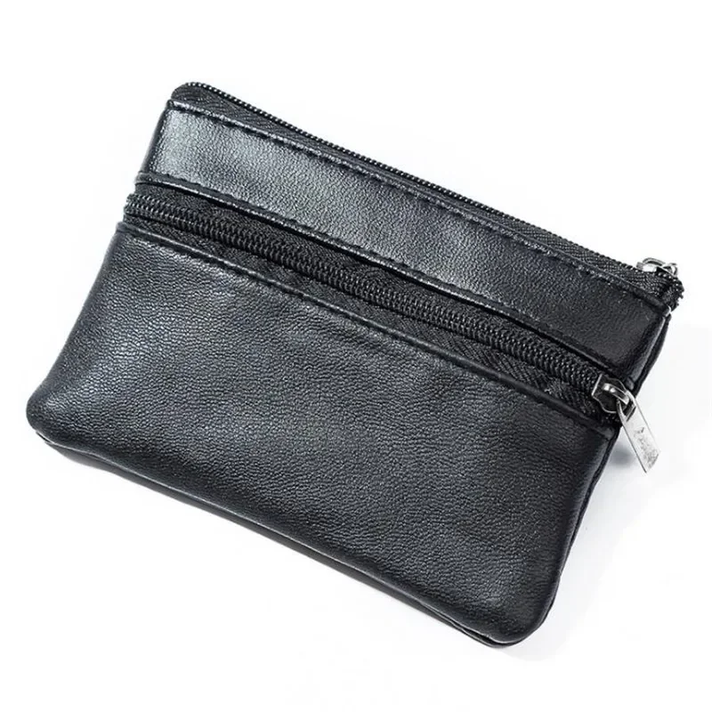 

Mini Wallets Leather Key Holder carteira Women Men Coin Purse Men Small Bag Wallet Change Purses Zipper Money Bags Children