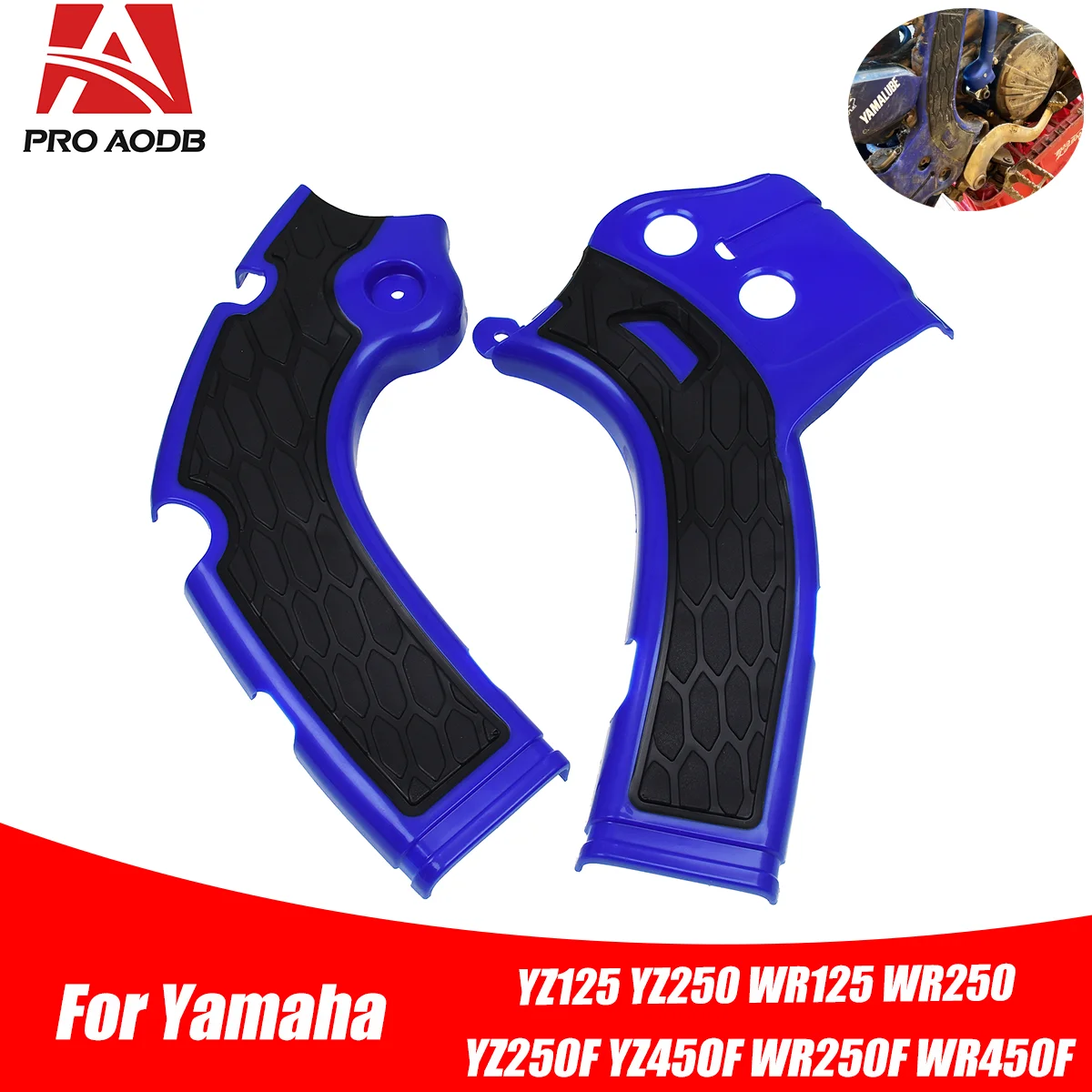 For Yamaha YZ WR Motorcycle X-Grip Frame Guard Protector Cover 125 250 250X YZ125 YZ250 YZ250X WR125 WR250 2006-2022 Dirt Bike