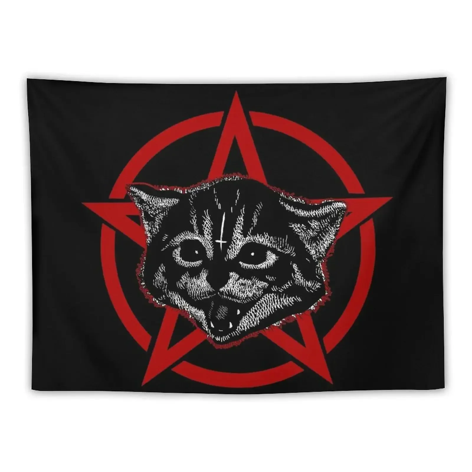 

Metal music cat Tapestry Room Design Decoration Aesthetic Tapestry