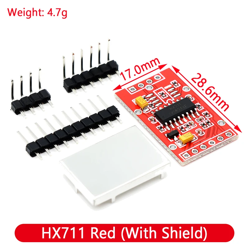 HX711 AD Module Body Load Cell Weighing Sensor Pressure Sensor+4Pcs 50kg Human Scale Load Cell Weight Sensors+Measurement Tools