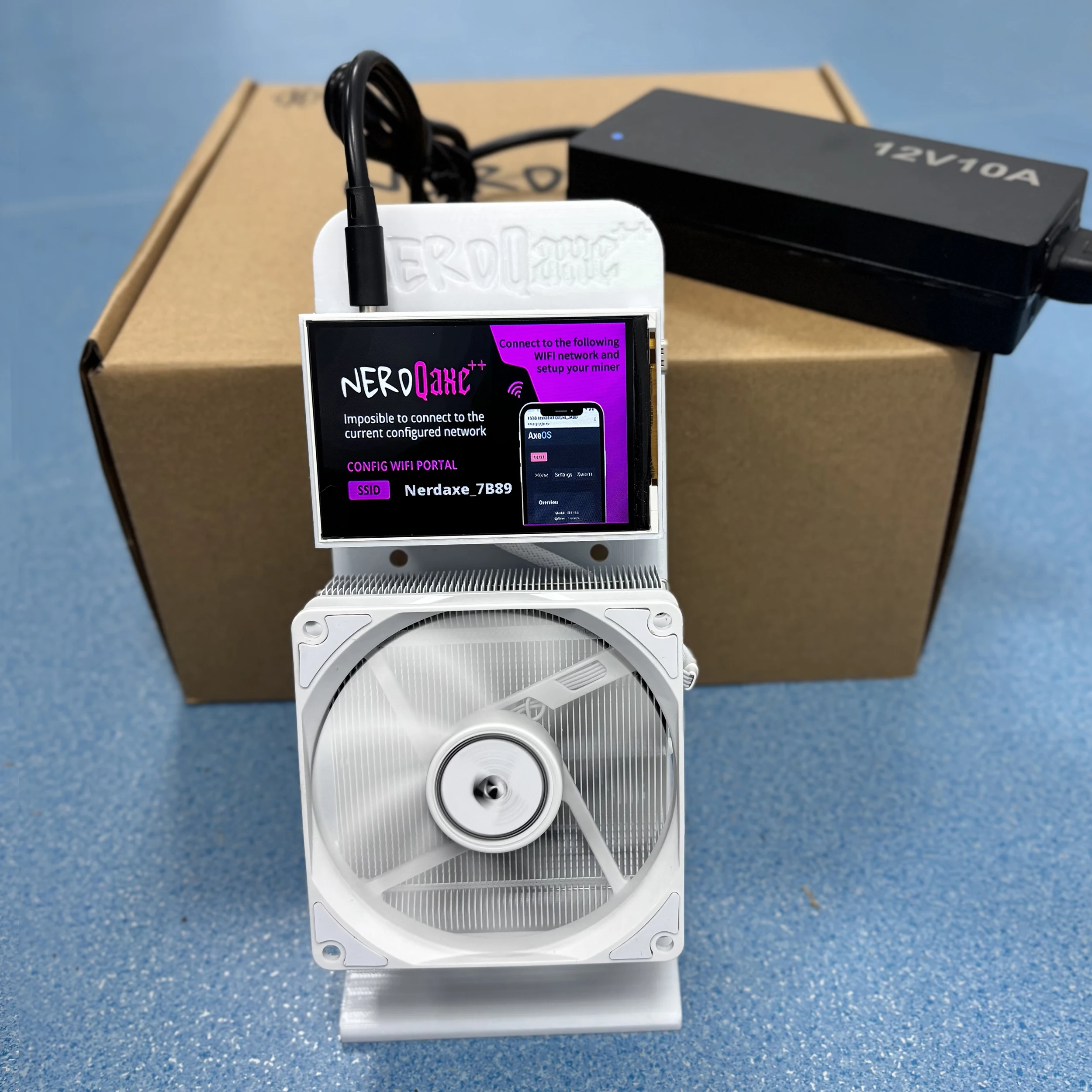 2025 آلة تعدين NerdQaxe ++ 4.8Th/s بيضاء BTC جهاز تعدين سولو بيتكوين مع رقاقة BM1370 تعدين العملة المشفرة #5