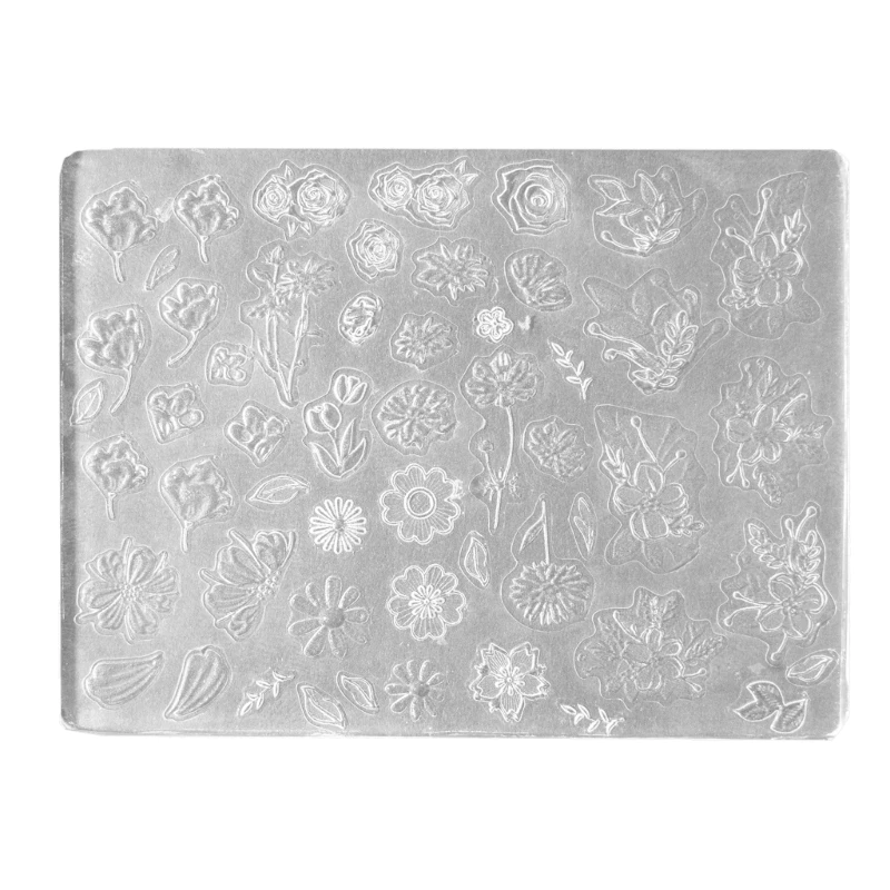 Art Silicone Mold Beautiful 3D Casting Molds Embossed Stencils Sculpture Mould Decorations for Manicurist R3MC