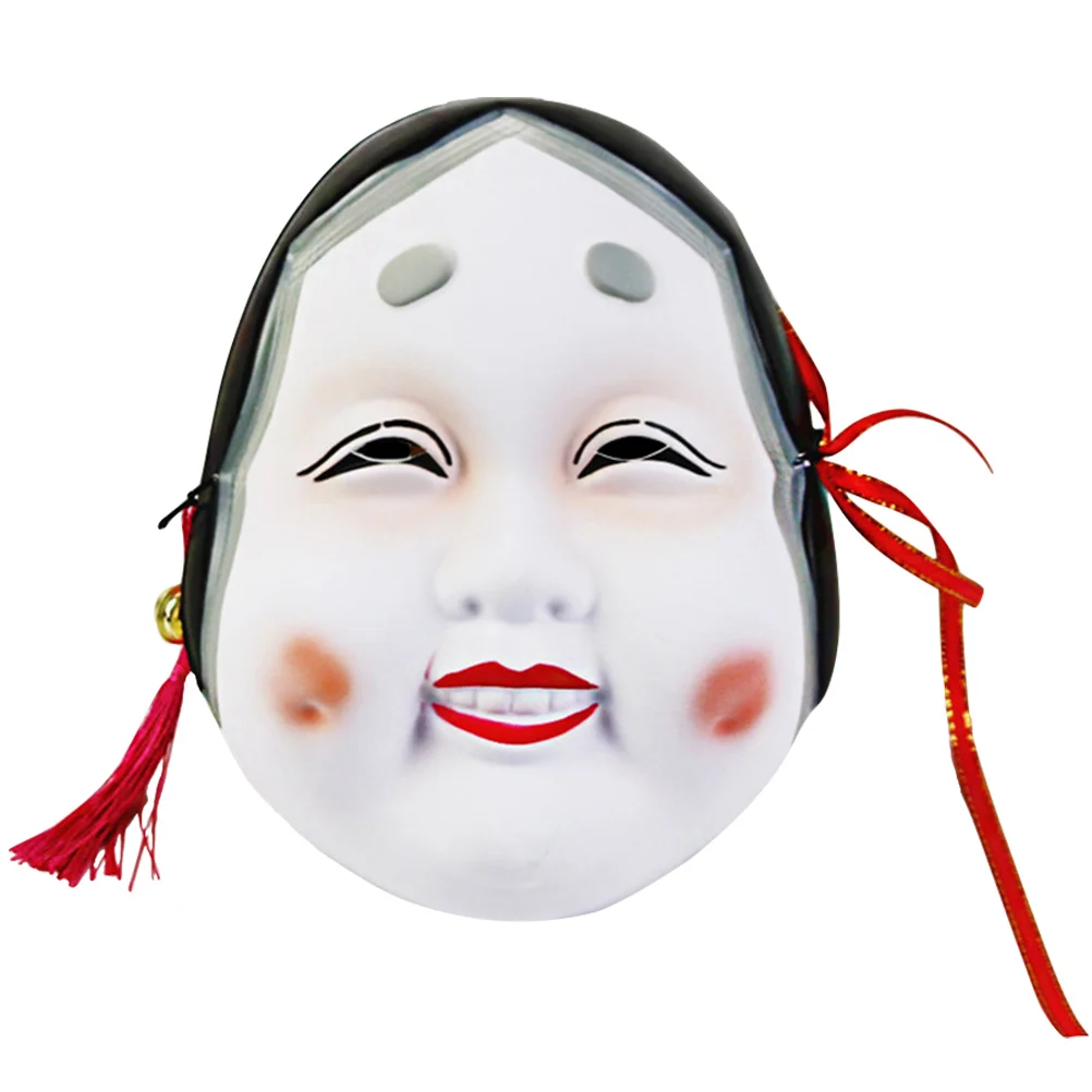 Máscara Prajna Plástica para Cosplay, Party Props, Make up Girl, Máscara Japonesa, Miss Masquerade, Palhaço, 22x175cm