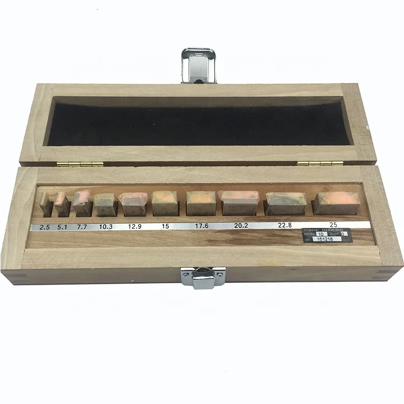 Factory Direct 2026 2.1-25mm 0 Grade 10Pcs/Set Of High Precision Measuring Block Set Standard Metric Gauge Measuring Caliper Too
