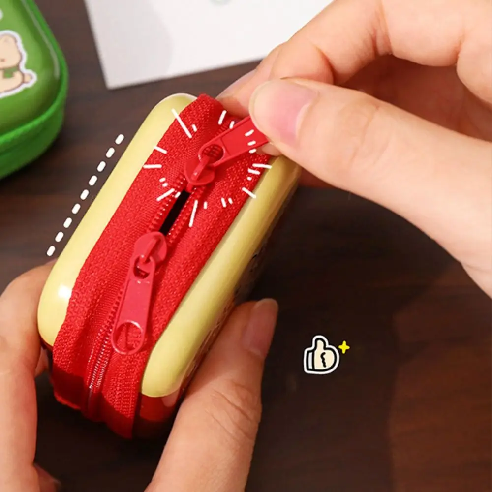 

Cute Bear Christmas Wallet Rabbit Waterproof Christmas Coin Purse Tinplate Portable Christmas Earphone Bag Key