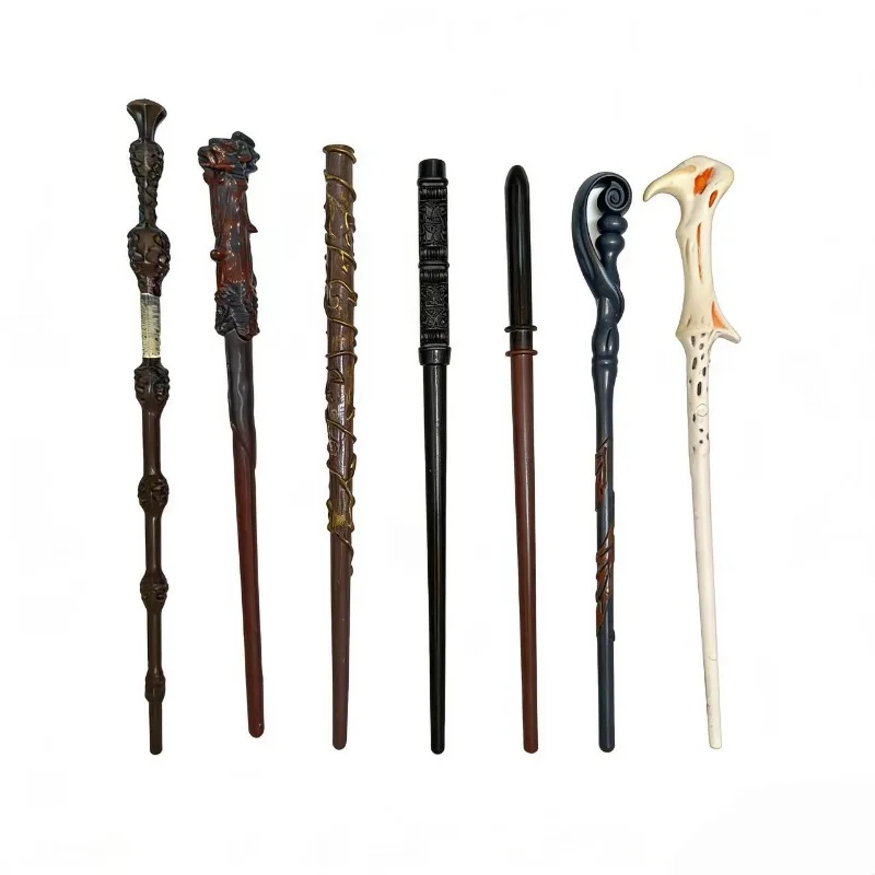 Varita mágica de Harry Potter, varita mágica de Voldemort, varita mágica de Hermione de plástico, accesorios de cosplay para Halloween, regalo