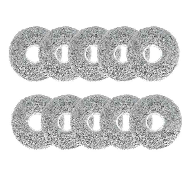 A02V-خرق التنظيف الاحتياطية 10 قطعة لملحقات وسادات الممسحة البديلة للمكنسة الكهربائية JONR P20 PRO