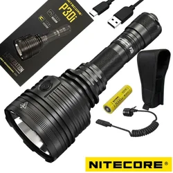 NITECORE-linterna LED P30i de largo alcance, reflector recargable con batería de 2000 mAh, 1000 lúmenes, 5000 metros, USB-C de primera generación