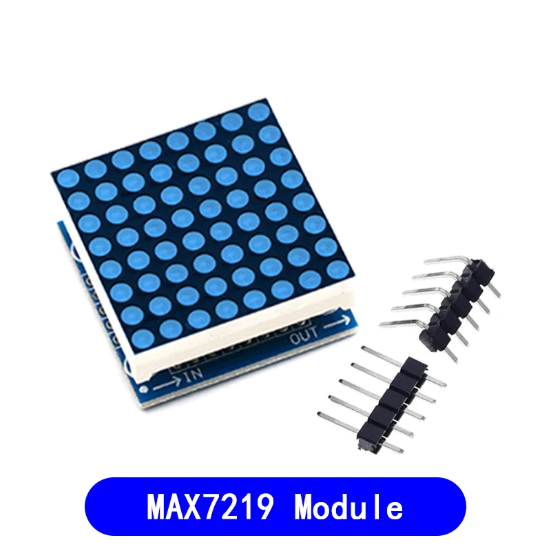 MAX7219 módulo de matriz de pontos módulo microcontrolador KIT DIY MCU Kit de módulo de controle de exibição LED