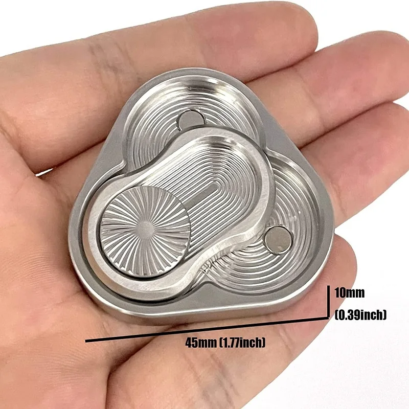 Triangle Rotation Fidget Slider EDC Adult Metal Toys ADHD Autism Sensory Anxiety Stress Relief Toys Fun Office Desk Toys Gifts