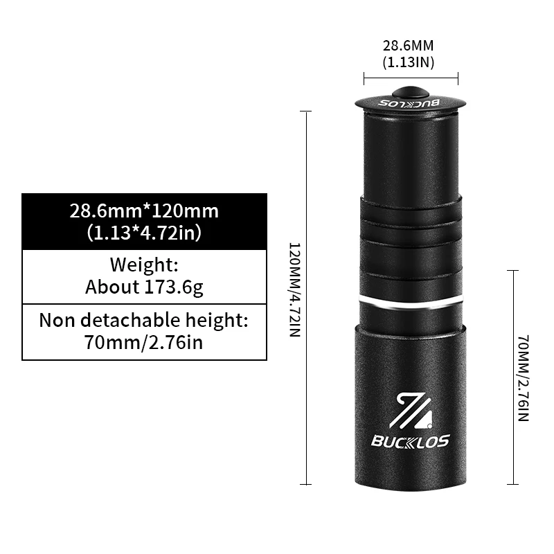 BUCKLOS Fahrrad Lenker Vorbau Höhe Extender Aluminium Legierung Lenker Rise Up Adapter Gabel Vorbau Verlängerung Fahrrad Zubehör