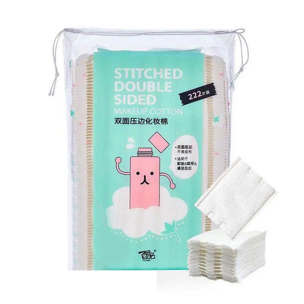 Hoge Kwaliteit 50/100/222 Stks/set Wegwerp Make-Up Katoenen Doekjes Zachte Verwijderaar Pads Gezicht Reinigend Papier Veeg Cosmetische Pad