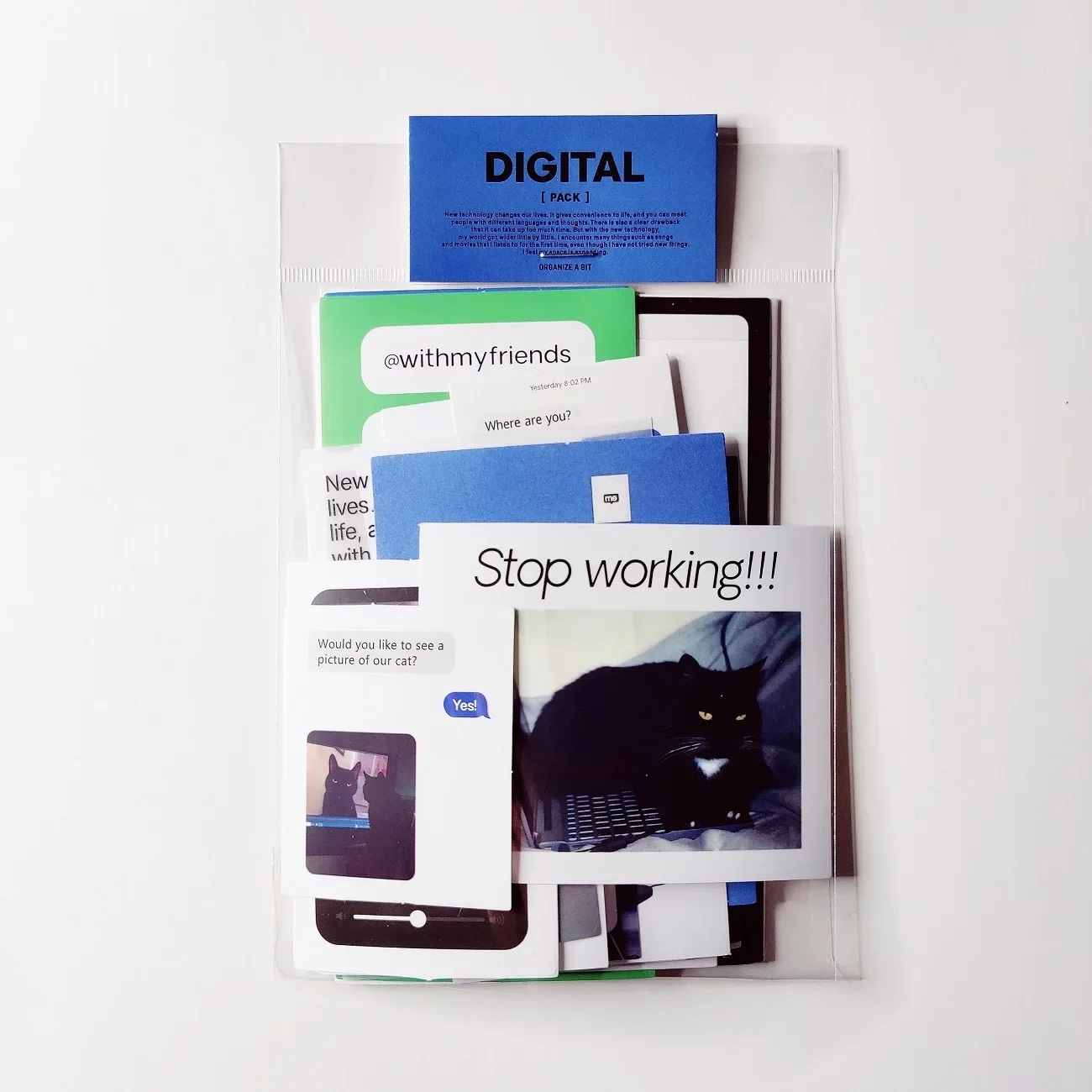 الكورية Moodpack نفس النمط مذكرات ملصقات OAB ملصق حزمة الجملة موضوع المواد الزخرفية ملصق Ins اللوازم المكتبية