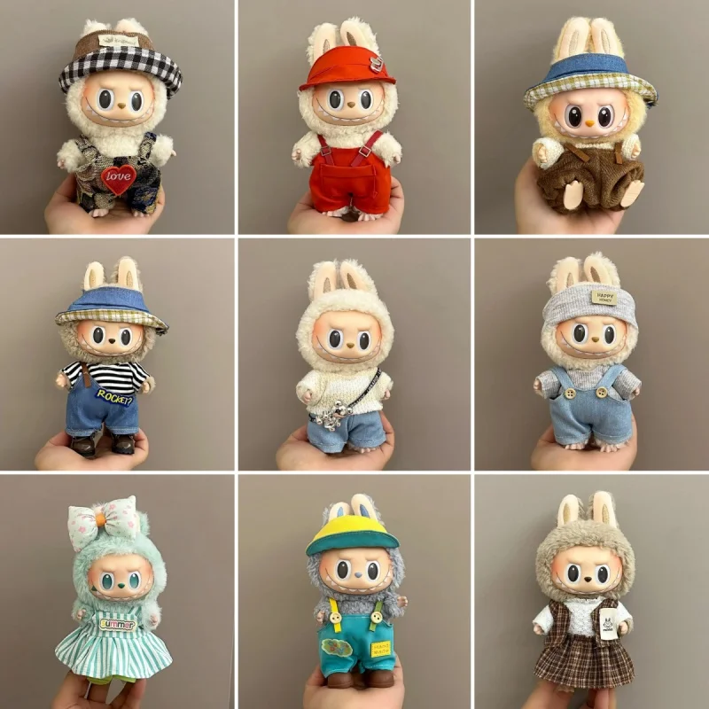 

New High Quality Clothes For 17cm V1v2v3 Labubu Accessories Designer Suitable For Labubu Pendants Cute Birthday Gift No Doll