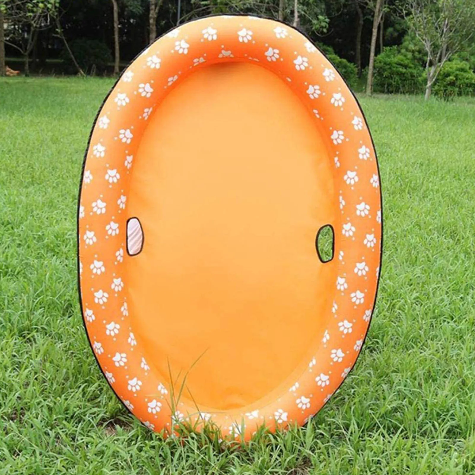 Swimming Pool Float for Pet Summer Soft PVC Round Large Swimming Bed Thickened Material Swim Bed