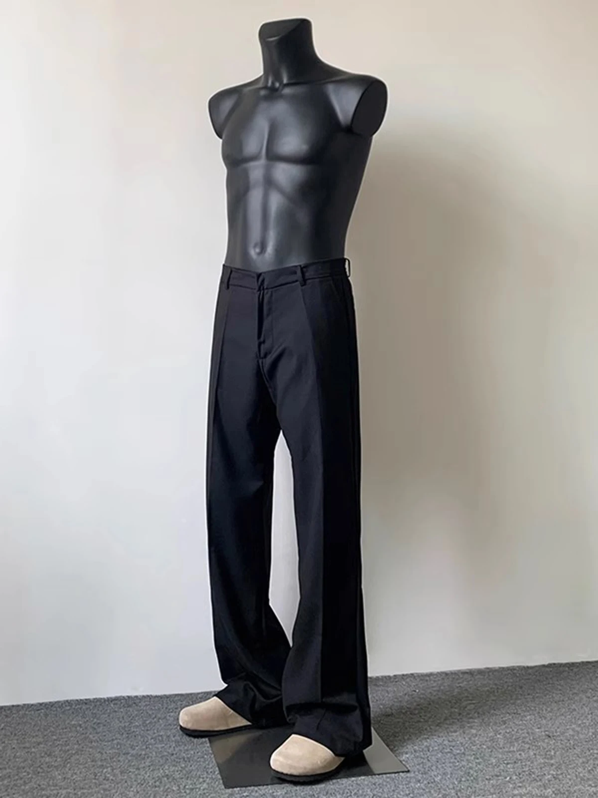 

Bla Men's Straight Leg Pants Autumn Winter American Sle Casual Cleanfit Trousers Drapey Wide Leg Youth Faion Polyester ...