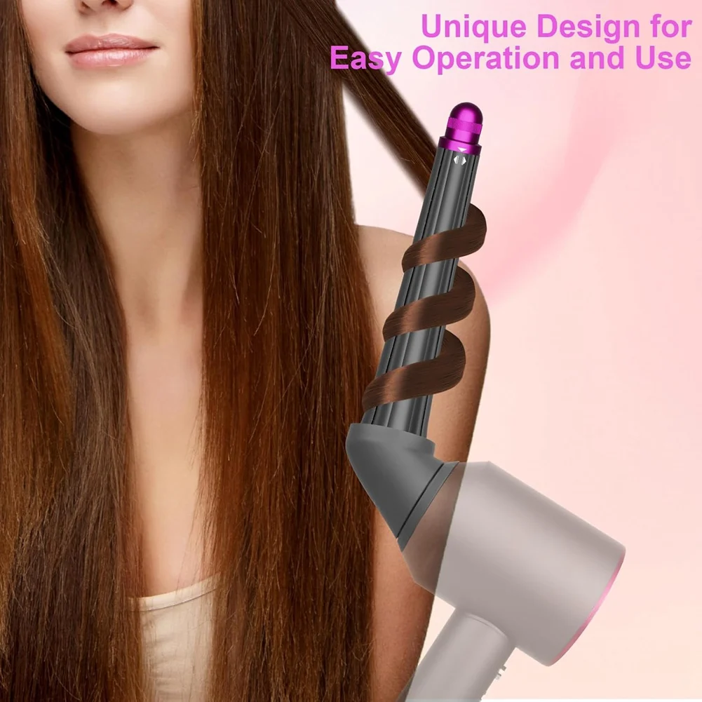 【Berserk】Hair Styler Conical Barrel & Big Round Brush With Adapter For Dyson HD Series Hair Dryers