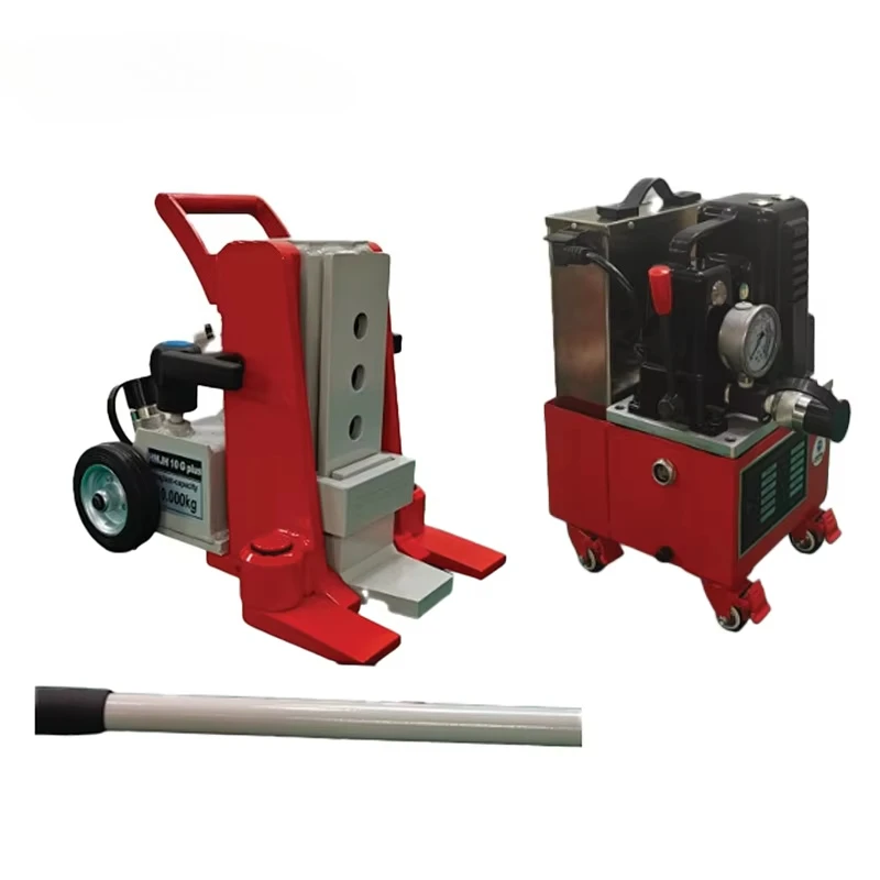 10 Ton Hydraulic Split-type Low-position Toe Jack Max 400mm Heavy-Duty Industrial Machinery Relocation Crane Handling Special