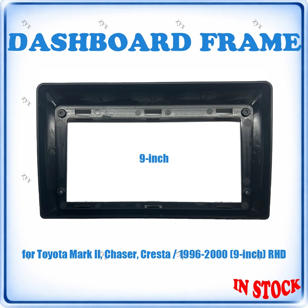 

Car Radio Fascia Frame For Toyota Mark II Chaser Cresta 1996-2000 9 inch RHD Wiring Harness Power Cable Plug & Play No Cutting