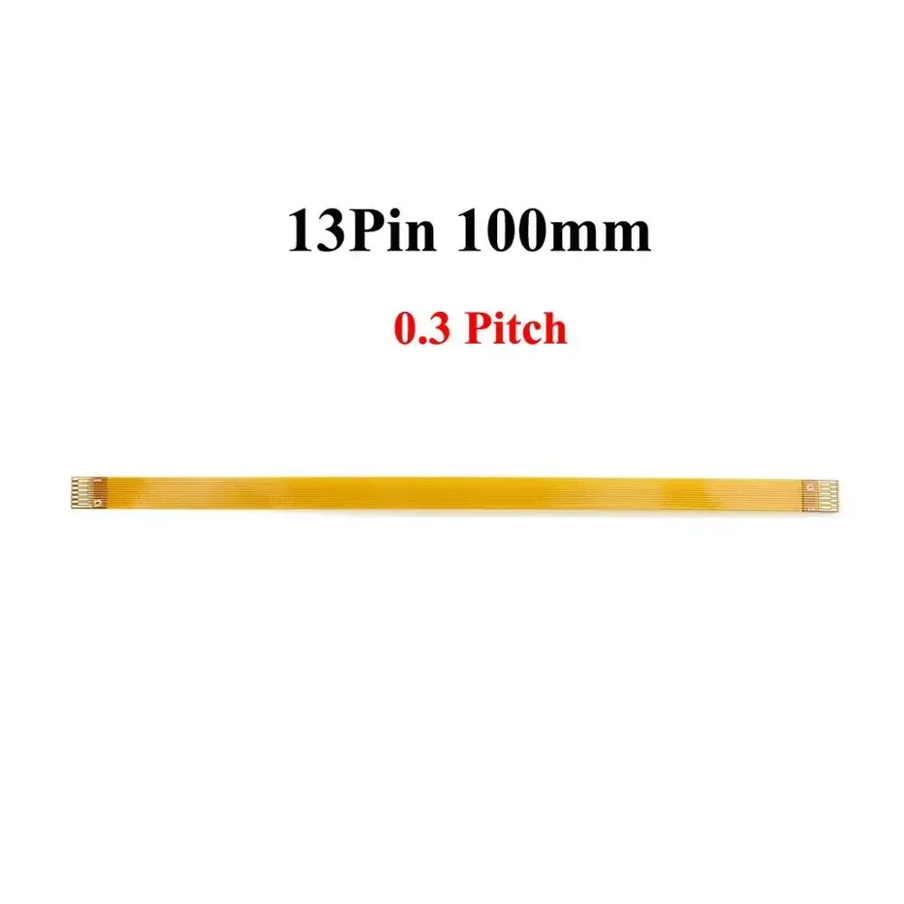 Gold Plated 0.3mm Pitch Flexible Flat Cable FFC FPC Ribbon Cable Various Pin Options 13 21 23 25 27 33 39 45 51 for Electronics
