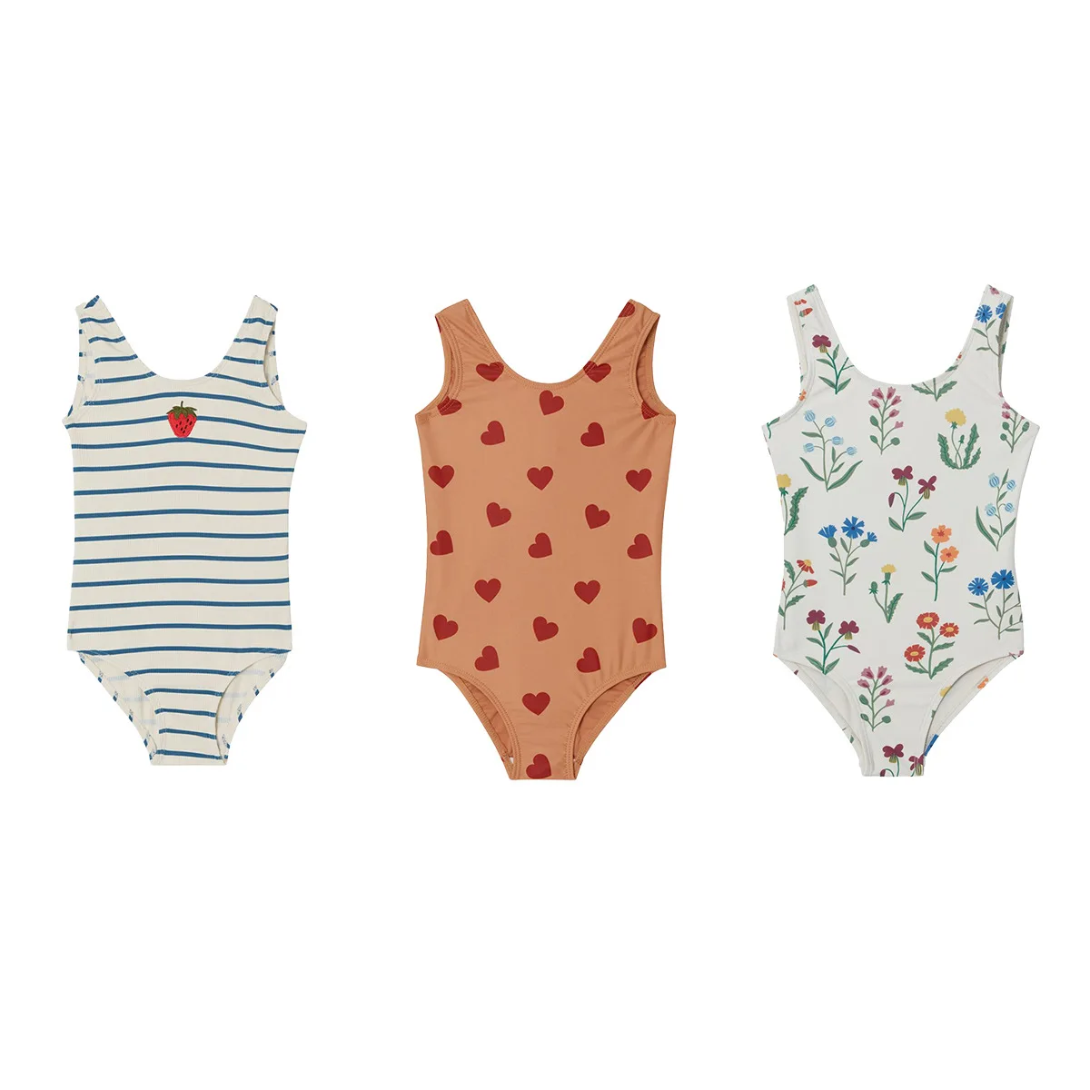 

Girls Ins Vest One-piece Swimsuit 2024 New Style for Girls Seaside Vacation Clothes Princess Swimsuit
