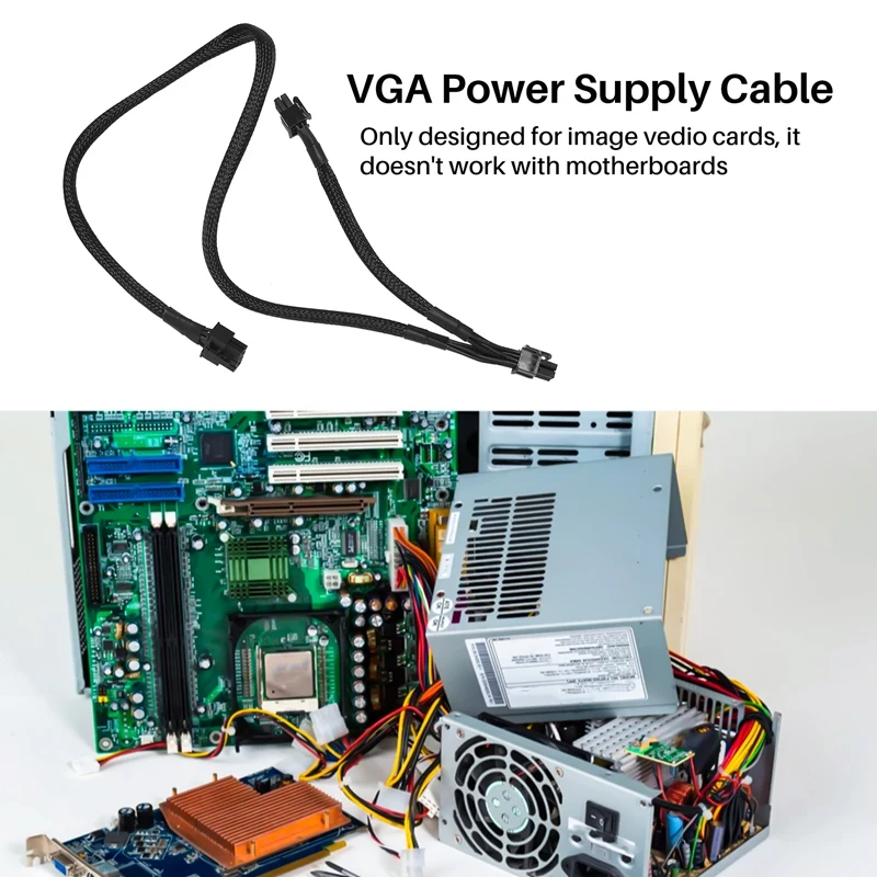 ABIU 8 PIN TO Dual 8 Pin 6 PIN PCIE VGA Power Supply Cable for EVGA Supernova G2 G3 G5 P2 T2 GS G+ 650 750 850 1000