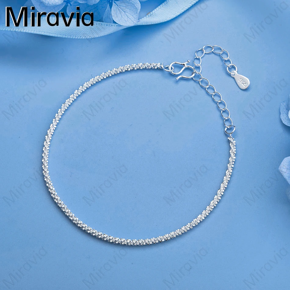 

Miravia 925 Sterling Silver Geometric Bracelet Woman Charm Fashion Engagement Jewelry
