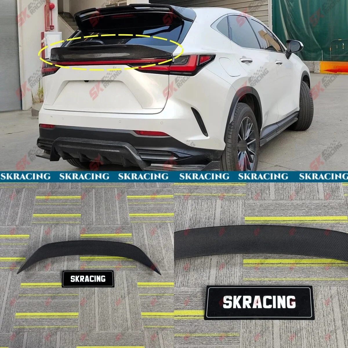 

Carbon Fiber/Forged Rear Spoiler Wing Fit For Lexus NX250 NX350 NX450h+ 2022-25