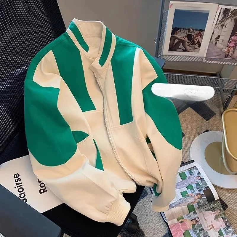 

Свободная мужская бейсбольная куртка с воротником-пилотом Ins Sle, осень-зима, большие размеры 300, модная верхняя одежда, молодежная повседневная одежда