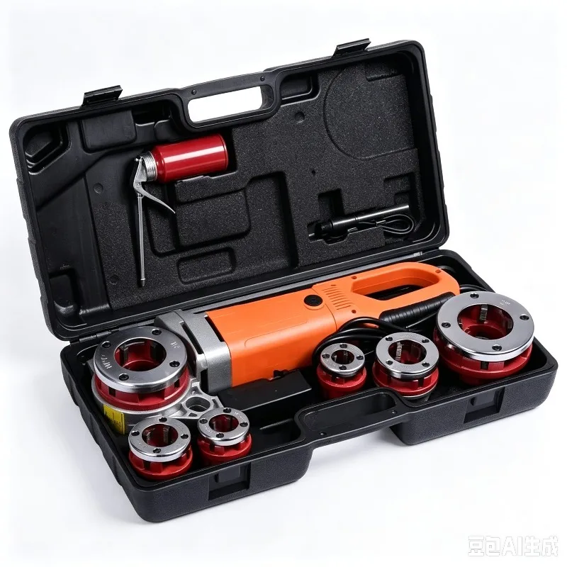 2300W Portable Handheld Electric Threader Galvanized Pipe Threading Machine 220V