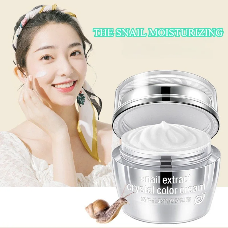 2026년 신제품 HCHANA 달팽이 추출물 페이스 크림 스킨 케어 컨실링 보습 데이 크림 컨실러 자외선 차단제 50g