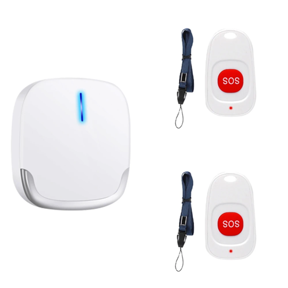 SOS Caregiver Pager Emergency Call Button Clinic Hospital Transmitter Wireless Call Bell Pager for Elederly Patient Nursing Home