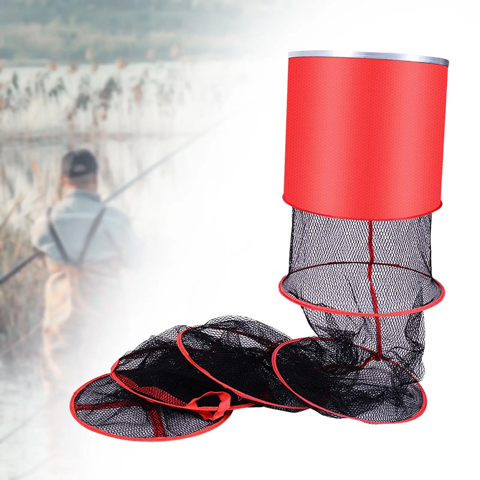 Fish Locating Netting Sleeping Bag Foldable Fishing Equipment Cast Net Fish Guard Netting Fishing Catch Net for Heavy Fishing