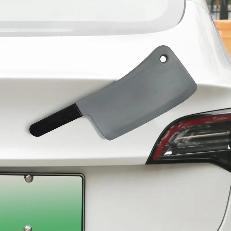 Automobile 2025 Internet celebrity simulation car tail pendant new funny kitchen knife hanging decoration trunk decoration perso