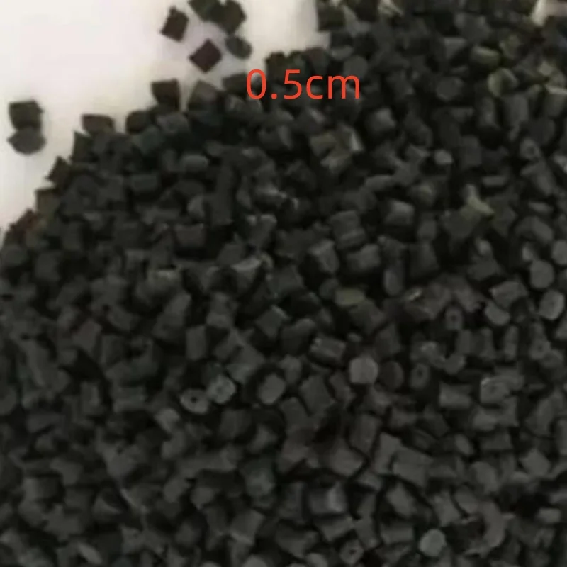 500g plastic pellets black PC/ABS recycled injection molding material, fireproof, indicating high gloss and flame retardancy