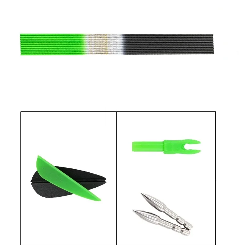 

Pinals ID4.2mm Spine 500-900, карбоновые стрелы, пластиковые лопасти, 80 зерновых точек из нержавеющей стали для составного/рекурсивного лука