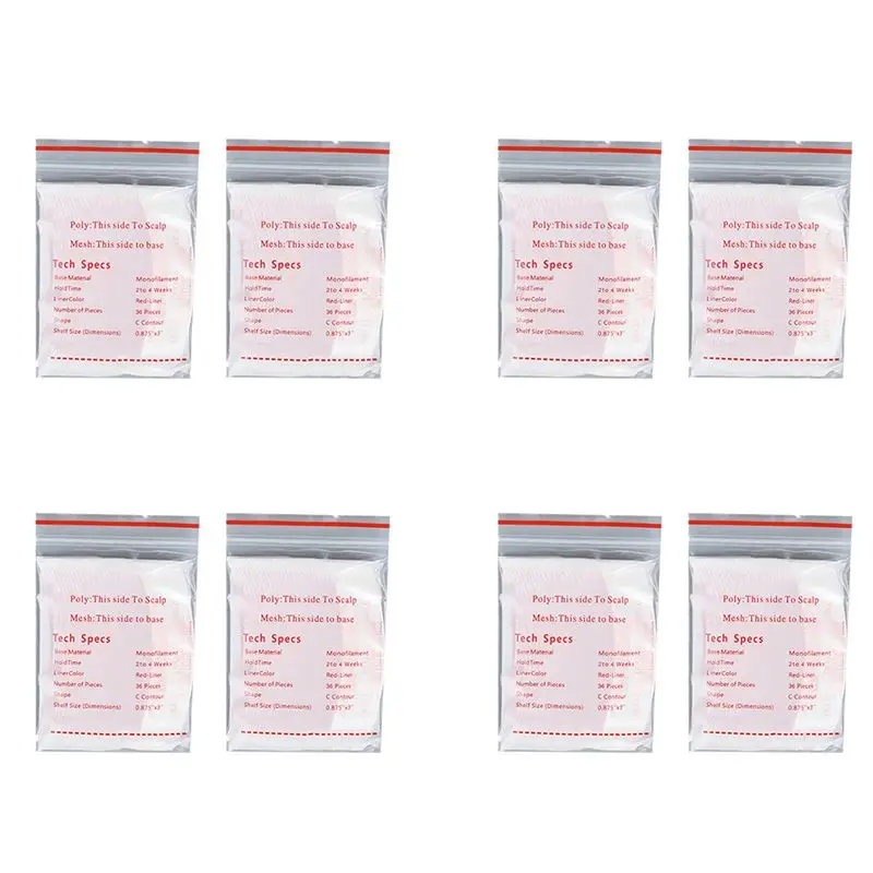 

【PLAISIR】288 шт./лот, двусторонняя клейкая лента Duo Tac для париков и накладных волос, клейкие полоски для наращивания волос, для париков/накладных волос, пленка C