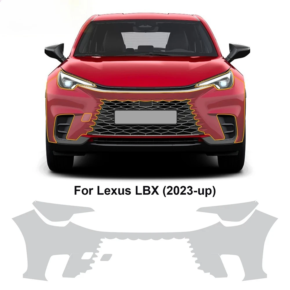 

For Lexus LBX 2023-2025 TPU Bumper Hood Scratch-Resistant Self-Healing Paint Protection Film Invisible Pre-cut PPF Kit