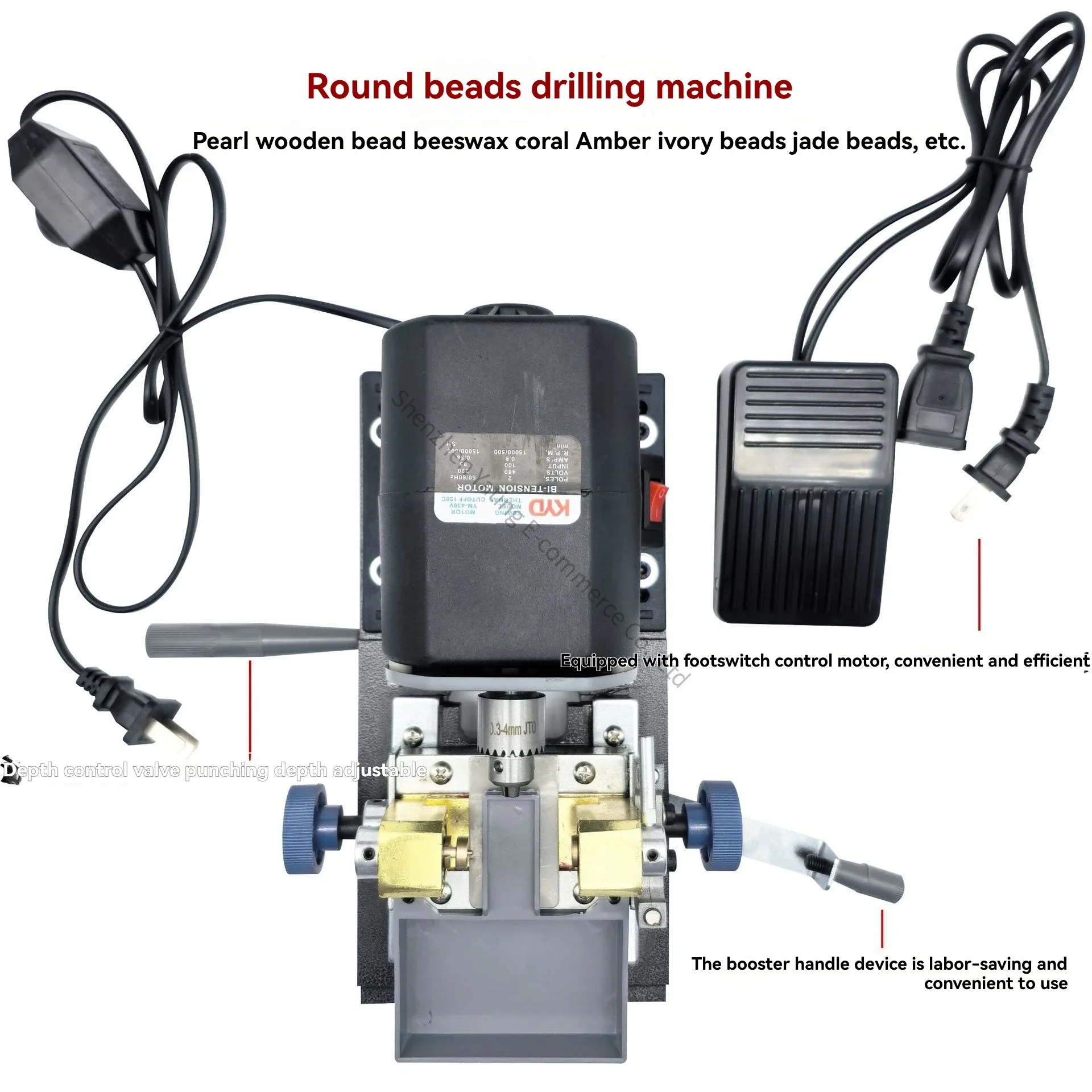 1PC New 280W Buddha Pearl Drilling Machine, High Power Small Cultural and Jewelry Electric Drilling Machine