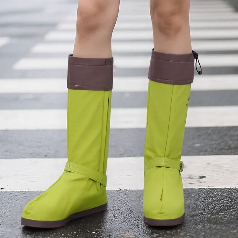 Men Rain Boots Hiking Waterproof Rain Shoe Covers Durable Shoe Covers Short Sleeve Rain Shoes Anti Slip High-Top Work Shoes