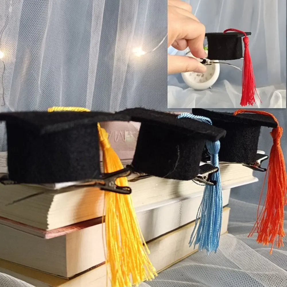 

Graduation Season Mini Doctor Hat Mini Doctor Hat Celebrate Party Graduation Headwear with Tassels Small Graduation Hat