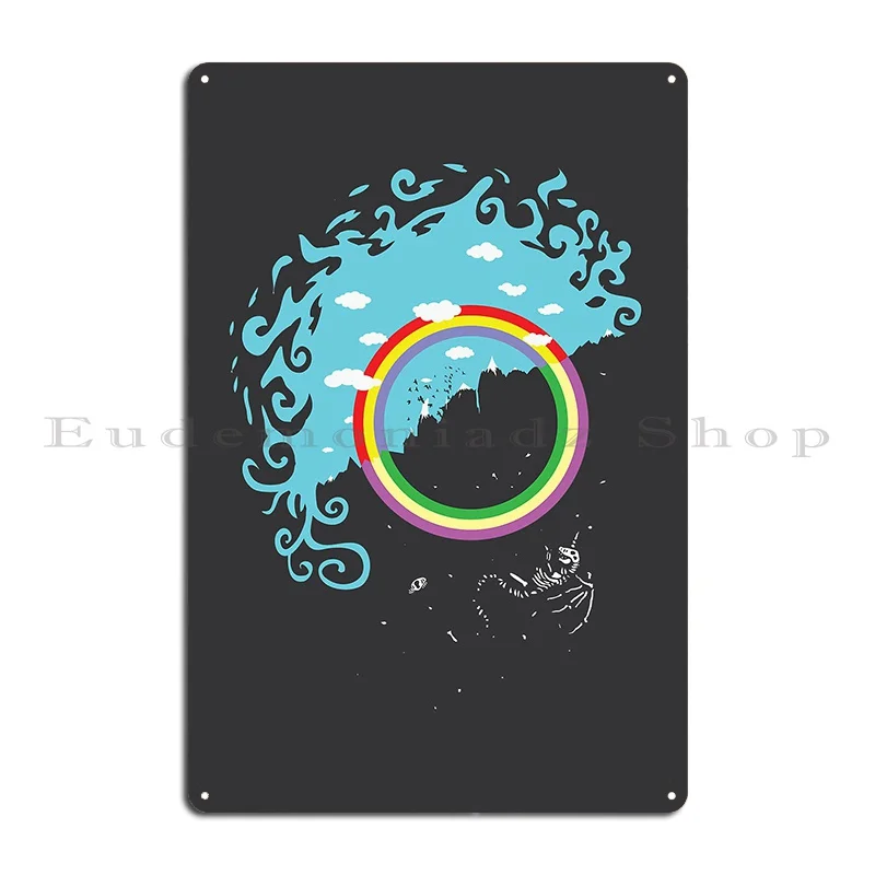 somewhere under then rainbow Metal Plaque Poster Painting Pub Designing Wall Decor Printing Tin Sign Poster