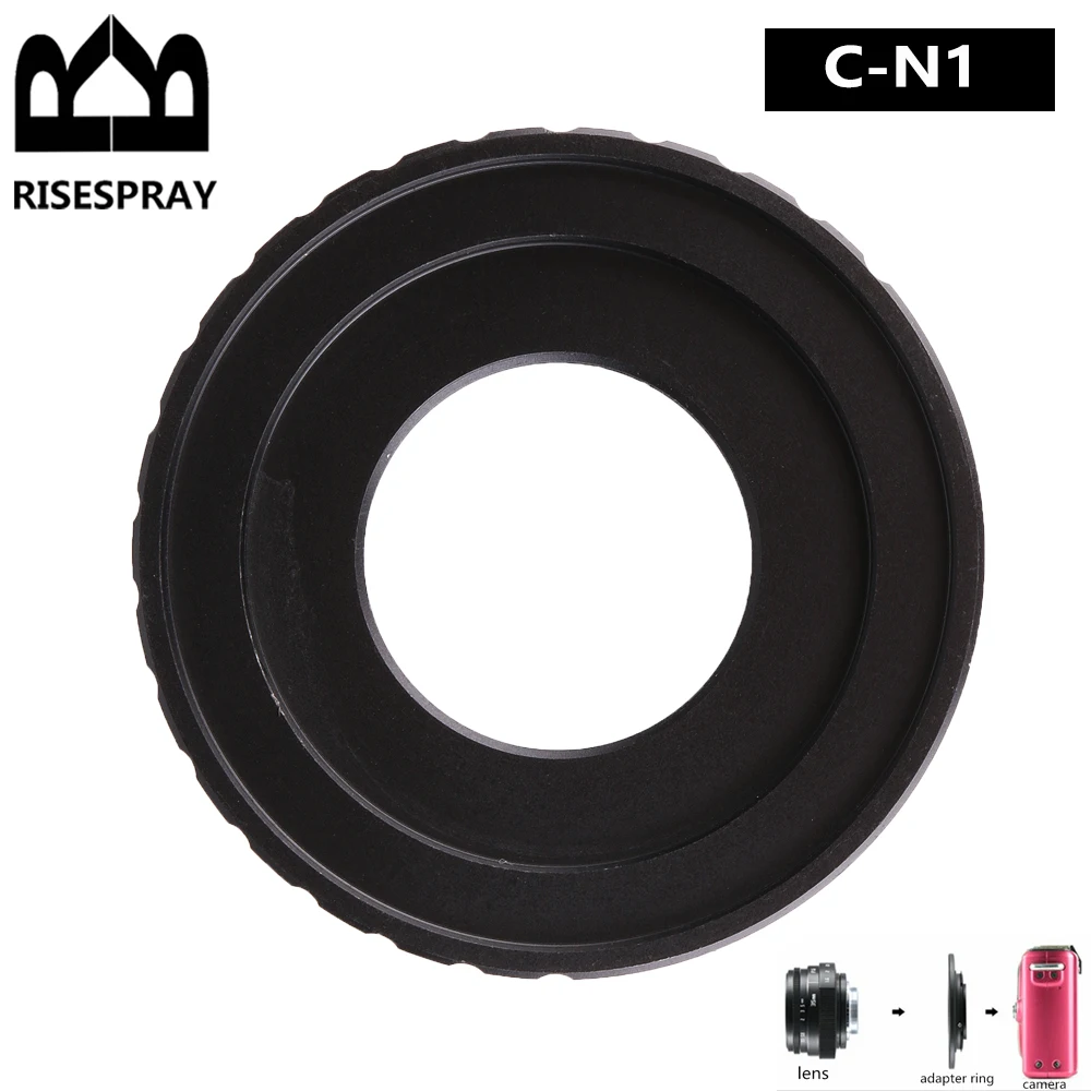 C-Mount Cine Movie lens for Nikon 1 Mount J1 V1 J2 V2 J3 V3 J4 Camera Lens Adapter Ring C-N1