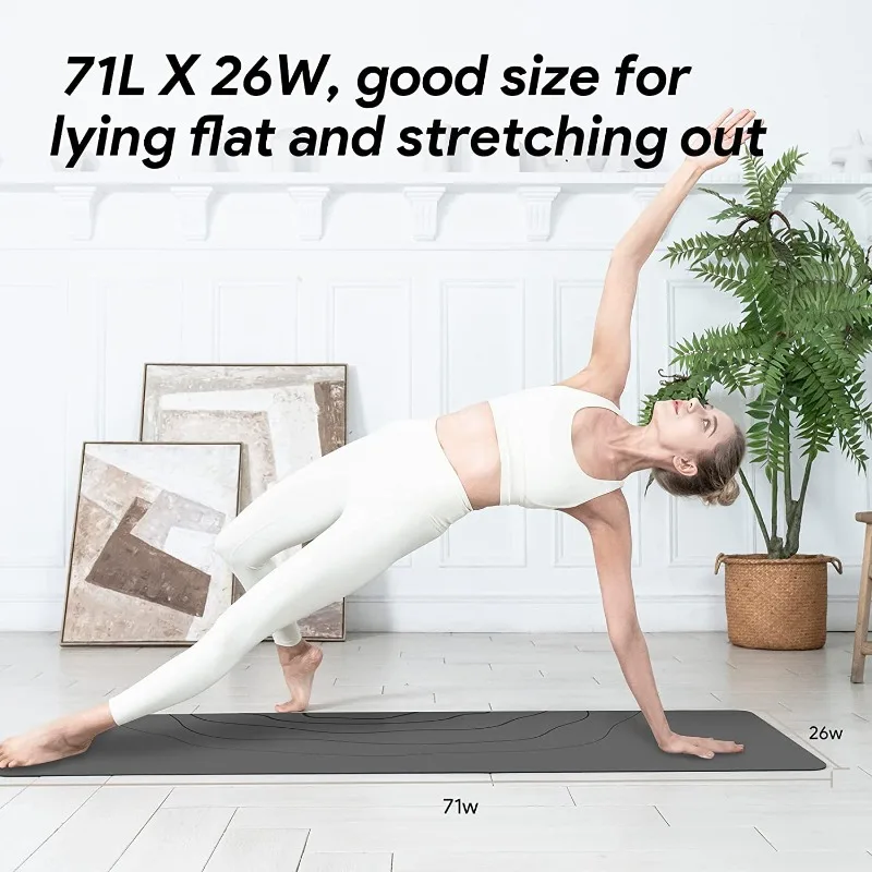 YTYIN Premium 4mm Eco-Friendly Sports Yoga Mat Non-Slip Fitness Home Exercise Equipment For Men And Women PU Black From Jiangsu