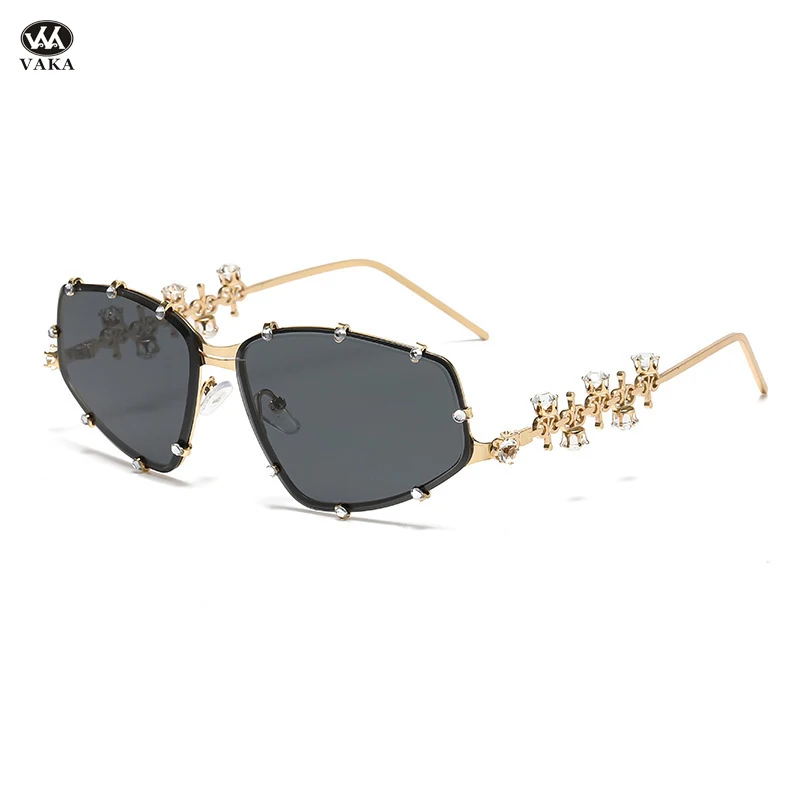 

Fashion High Quality Petal Diamond Cut Lens Frame Gradient Sunglasses Women Punk Sun Glasses Vintage Trendy UV400 Eyewear